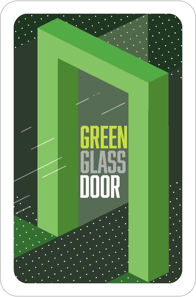 Green Glass Door