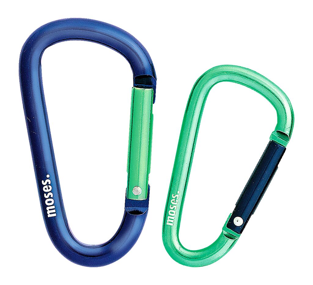 Fernweh Karabiner 2er Set blaugrün