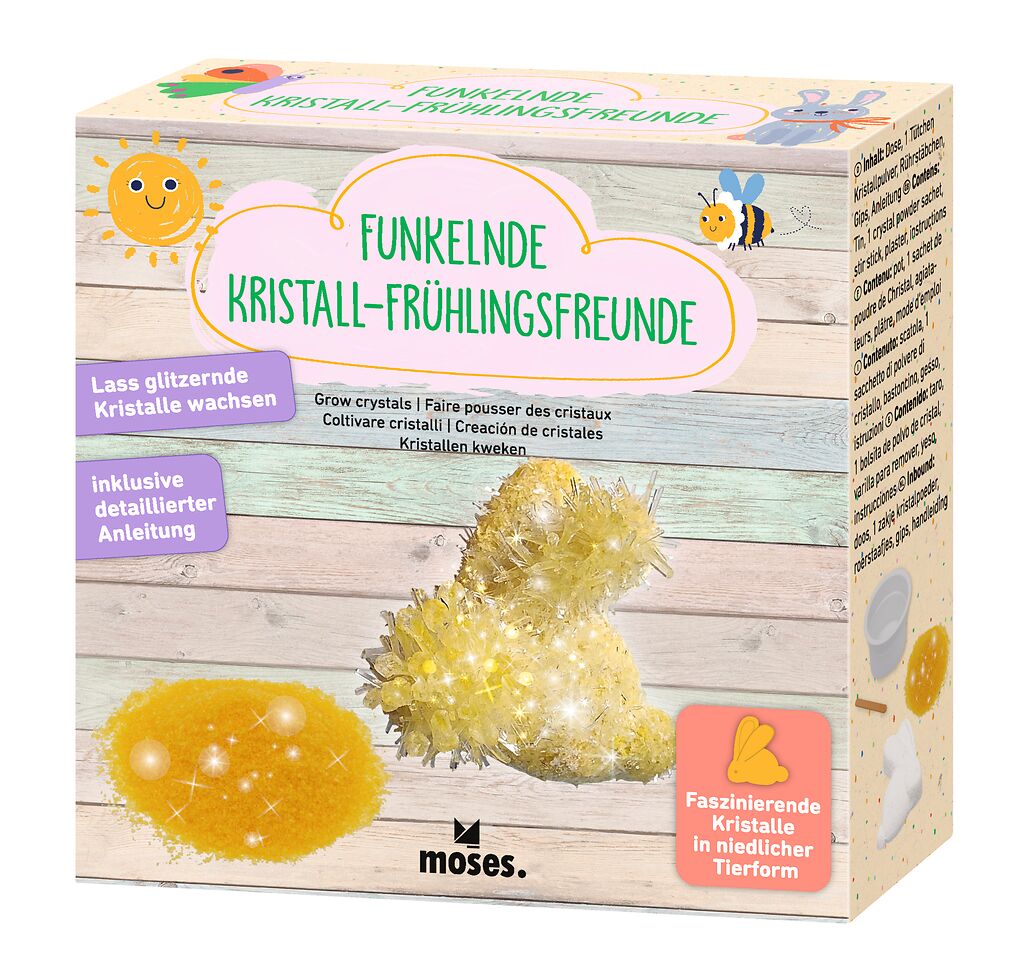 Funkelnder Kristall-Frühlingsfreund gelb