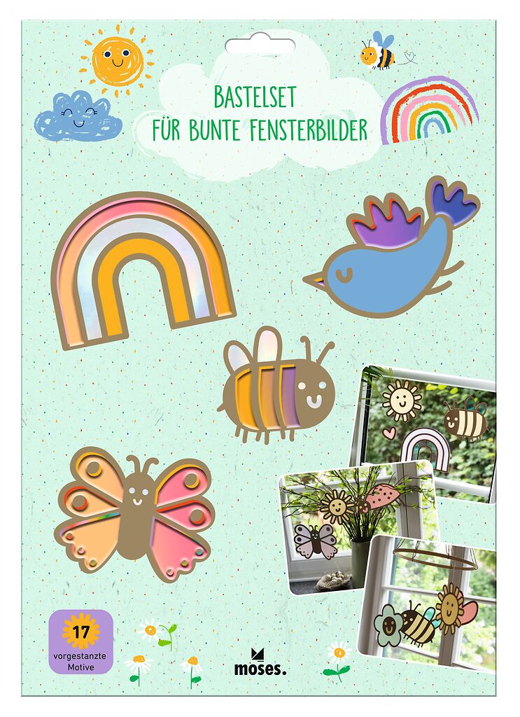 Buntes Fensterbilder-Bastelset