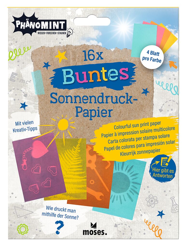 PhänoMINT Buntes Sonnendruckpapier