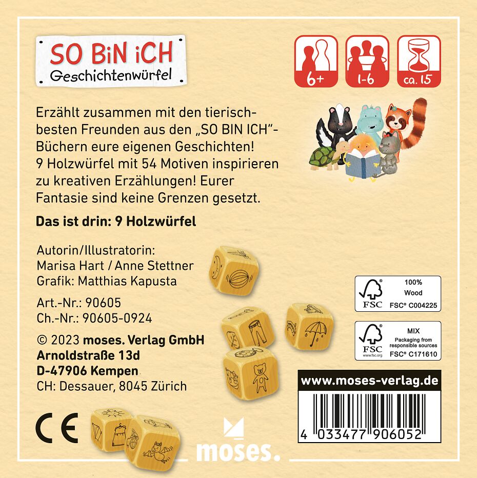 So bin ich - Die Geschichtenwürfel zum Spiel von Marisa Hart