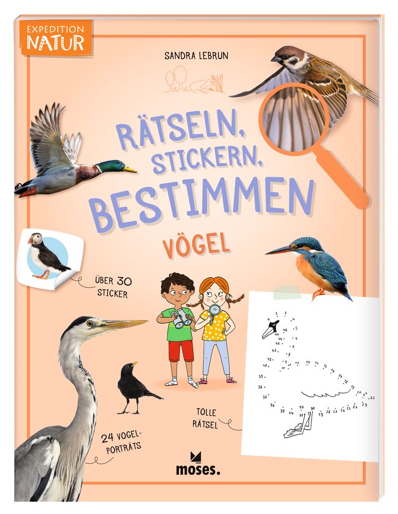 Expedition Natur: Rätseln, Stickern, Bestimmen - Vögel