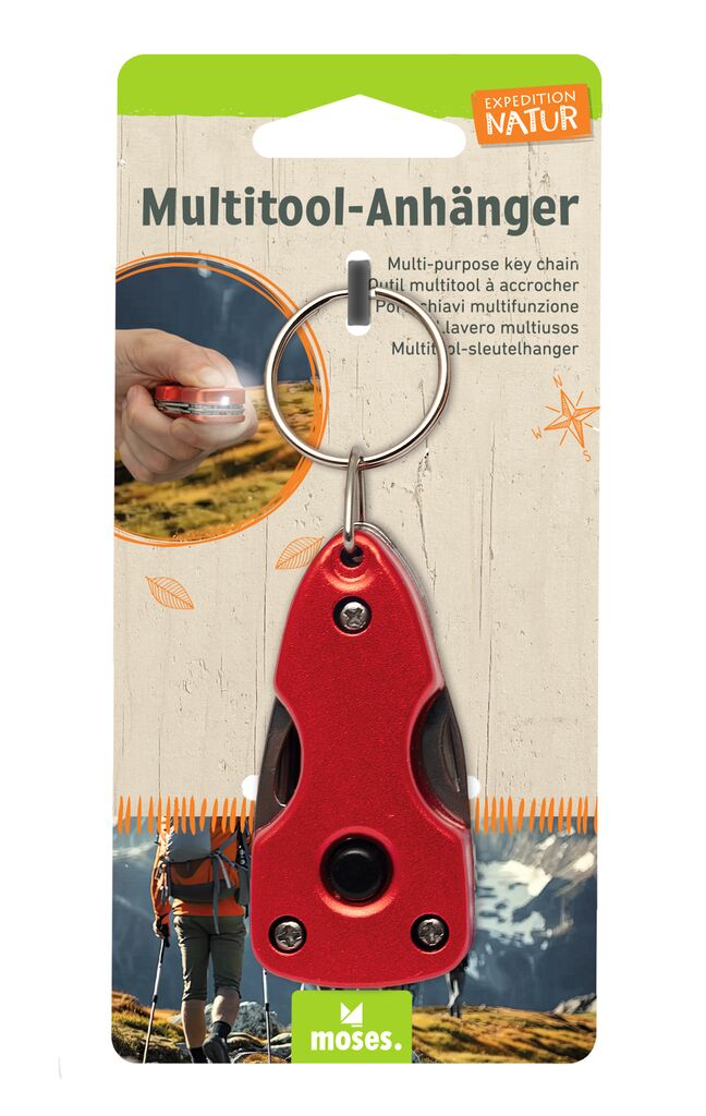 Expedition Natur Multitool-Anhänger rot