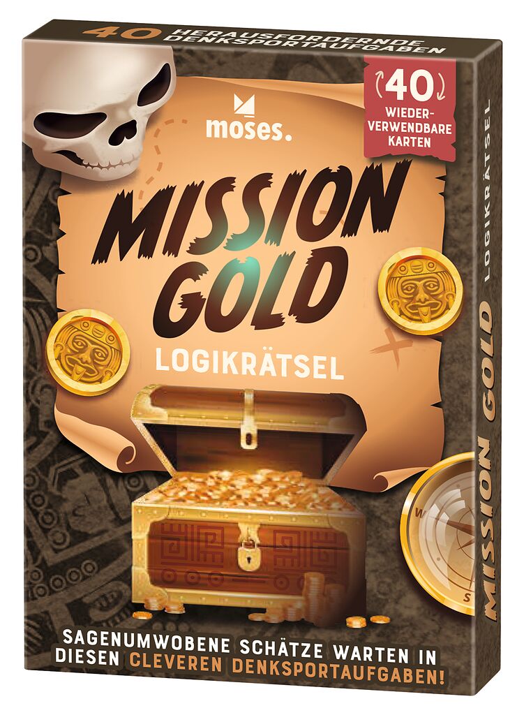 Mission Gold - Logikrätsel mit abwischbarem Stift