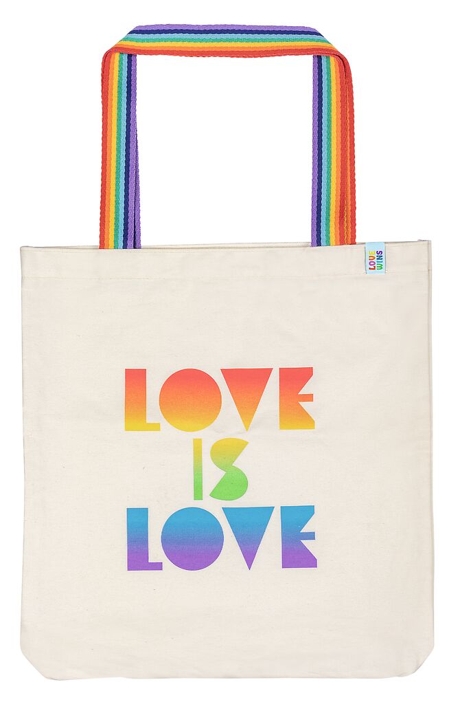 Shopper Bio-Baumwolle Rainbow Love