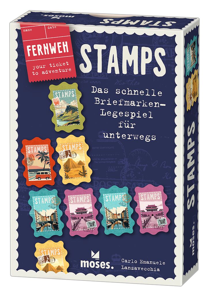 Fernweh STAMPS - Das schnelle Briefmarken-Legespiel für unterwegs