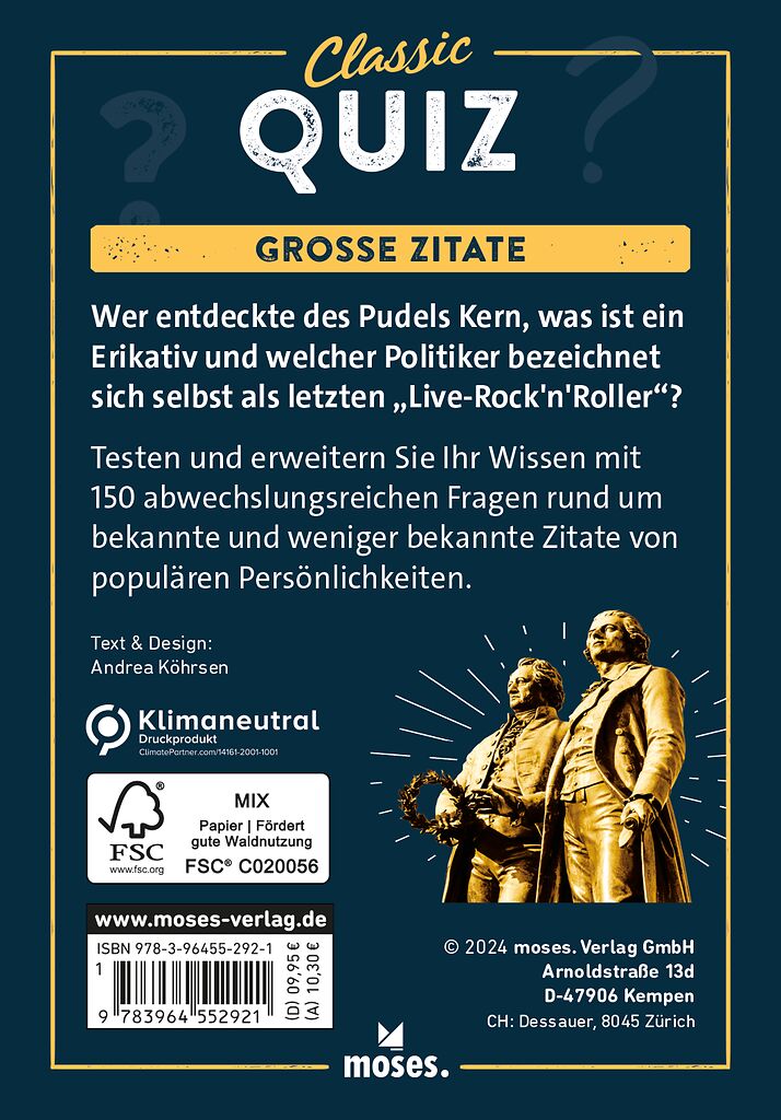 Classic Quiz Große Zitate