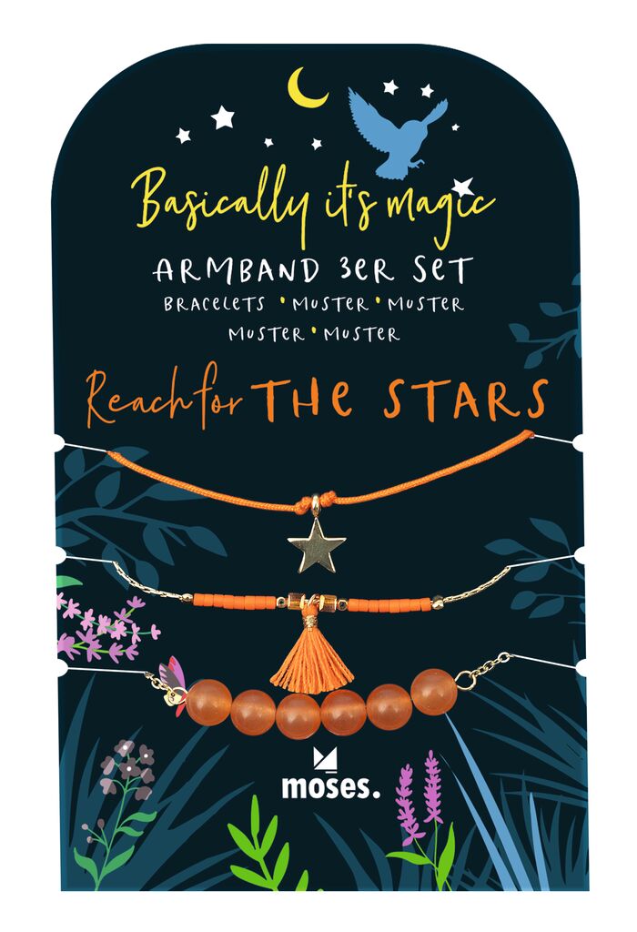 Basically it's magic Armbänder 3er Set Orange