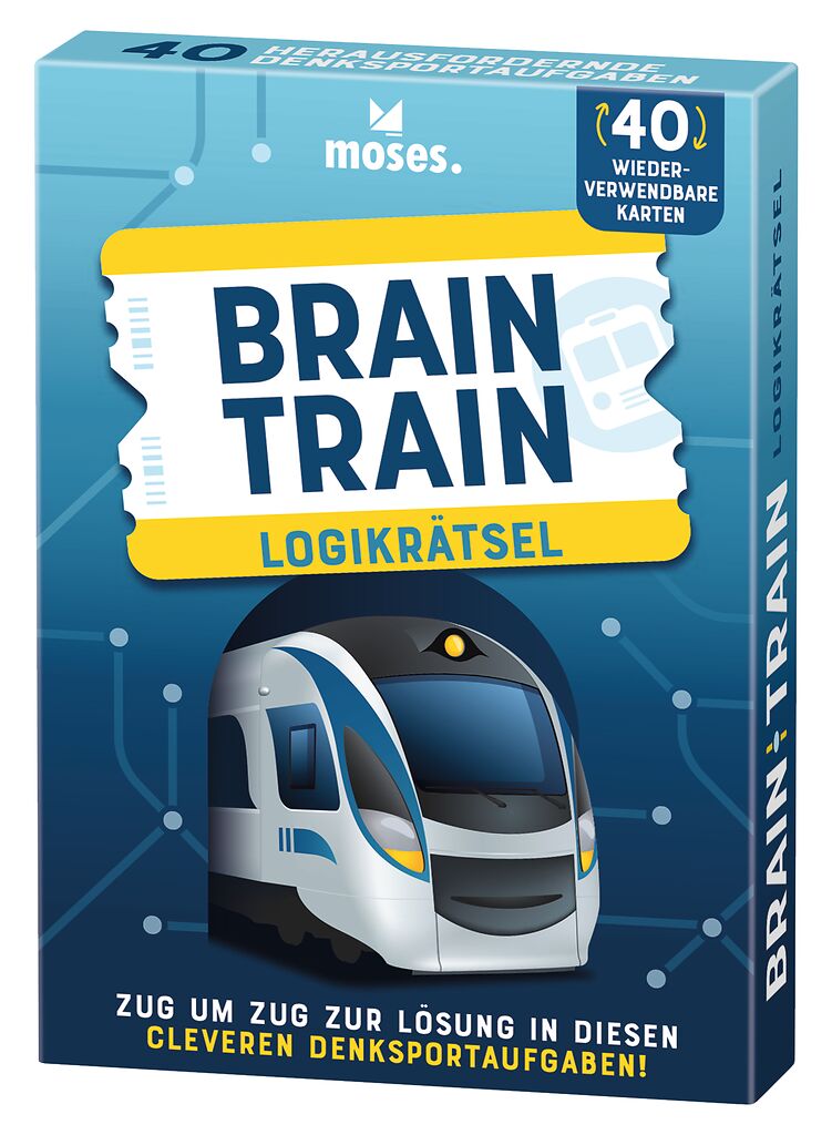 Brain Train - Logikrätsel mit abwischbarem Stift